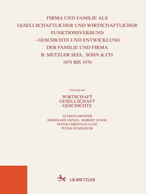 cover image of Wirtschaft Gesellschaft Geschichte